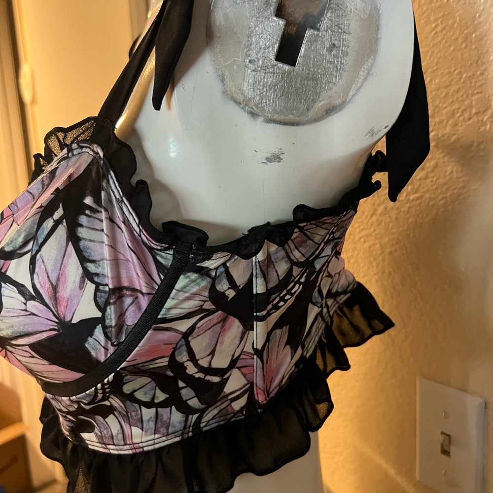 Torrid butterfly print Balconette Bra underwire - Picture 4 of 9